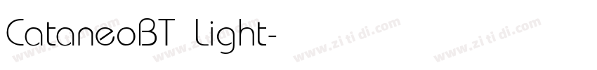 CataneoBT Light字体转换